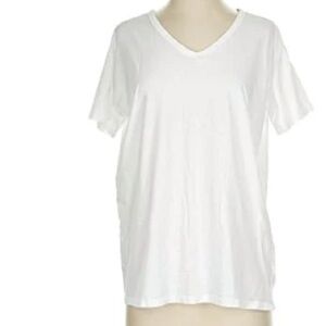 Aerie White V-Neck T-Shirt